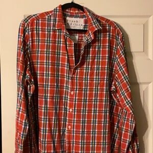 Frank & Eileen colorful Red Plaid flannel Shirt